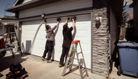 Garage door installation